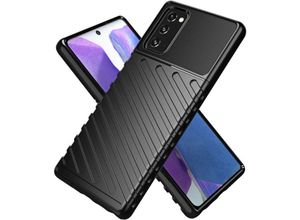 4251810828254 - Markenlos - cofi1453® Hybrid Armor Etui SchutzHülle Thunder Case Bumper Cover Handyhülle Matt Hülle Robust Rutschfest kompatibel mit Xiaomi Redmi 9C