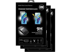 4251810828605 - cofi1453 3X Panzer Schutz Glas 9H Tempered Glass Display Schutz Folie Display Glas Screen Protector kompatibel mit Oppo Reno 4 Lite