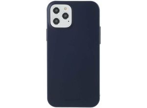 4251810829794 - cofi1453® Soft Case Jelly kompatibel mit iPhone 12 Schutzhülle Handyhülle Case Bumper in Dunkelblau - Schwarz