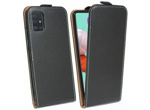 4251810831322 - cofi1453® Flip Case kompatibel mit Samsung Galaxy M51 (G780F) Handy Tasche vertikal aufklappbar Schutzhülle Klapp Hülle Schwarz - Schwarz