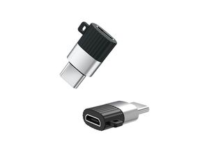 4251810831391 - XO Adapter Typ-C Buchse auf Micro USB wandelt USB-C zu USB Typ-B kompatibel mit Smartphone schwarz