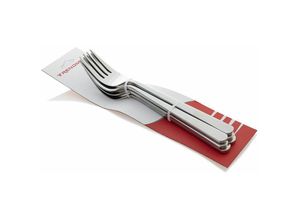 4251810831599 - - 6x Trendmax Gabel Besteck Menübesteck Edelstahl Silber Gabel Löffel Messer Teelöffel Silber Glänzend