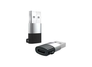 4251810839618 - XO Adapter Typ-C Buchse auf USB wandelt USB-C zu USB Port kompatibel mit Smartphone schwarz