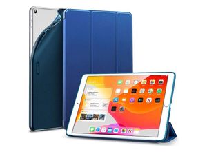 4251810840218 - ESR Tablet Hülle Tasche kompatibel mit iPad 102 2019 Etui Faltbar Schutzhülle Blau - Schwarz