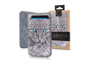 4251810840270 - Cofi 1453 - Universal Pocket Handyhülle Slim Pocket Schutzhülle Cover 10x17cm Case Motiv Katze