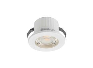 4251810843448 - Led Mini Einbaustrahler 3W Spot IP54 Wassergeschützt 240 Lumen 3000K Warmweiß Einbauleuchte Spotlight Rund Weiß - Braytron