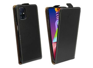 4251810844476 - cofi1453® Flip Case kompatibel mit Samsung Galaxy M51 (M515F) Handy Tasche vertikal aufklappbar Schutzhülle Klapp Hülle Schwarz