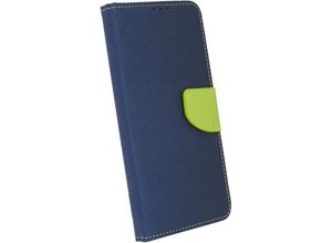 4251810844599 - cofi1453® Buch Tasche Fancy kompatibel mit SAMSUNG GALAXY A52 (A525F) Handy Hülle Etui Brieftasche Schutzhülle mit Standfunktion Kartenfach Blau-Grün