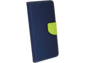 4251810844711 - cofi1453® Buch Tasche Fancy kompatibel mit SAMSUNG GALAXY S21 (G991F) Handy Hülle Etui Brieftasche Schutzhülle mit Standfunktion Kartenfach Blau-Grün