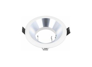 4251810844933 - Einbaustrahler GU10 Einbaurahmen Einbauleuchte Ø75mm Bohrloch Aluminium inkl GU10 Fassung für led Leuchmittel Weiß Silber Rund 5W Neutralweiß 4251810844933 - Einbaustrahler GU10 Einbaurahmen Einbauleuchte Ø75mm Bohrloch Aluminium inkl GU10 Fassung für led Leuchmittel Weiß Silber Rund 5W Neutralweiß