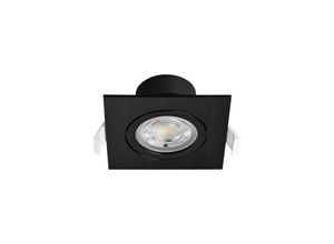 4251810847484 - Einbauleuchte Schwenkbar Spot led 7W 670 Lumen sqr Ø70mm IP20 Downlight 3000K-6500K Eckig Schwarz - Braytron