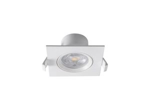 4251810847507 - Einbauleuchte Schwenkbar Spot led 7W 670 Lumen sqr Ø70mm IP20 Downlight 3000K-6500K Eckig Weiß - Braytron