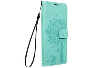 4251810854918 - - Elegante Buch-Tasche Hülle Fancy MezzoBook-Style Kartenfächer Wallet Schale Baum Mandala kompatibel mit iPhone 12 Baum Grün - Schwarz