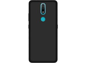 4251810855168 - cofi1453® Silikon Hülle kompatibel mit NOKIA 24 Case TPU Soft Handyhülle Cover Schutzhülle in Schwarz - Schwarz