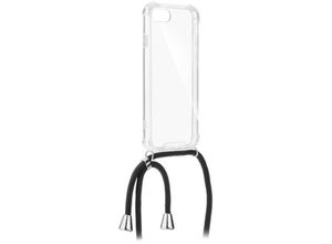 4251810855311 - Handyhülle Case Handykette Schutz mit Band Kordel Kette Schnur zum Umhängen kompatibel mit iPhone 12 Mini - Transparent