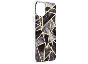 4251810856141 - Handy Hülle Schutz Cover Case Marble Cosmo Muster Handyschale Tasche kompatibel mit iPhone 12 Mini Motiv 7