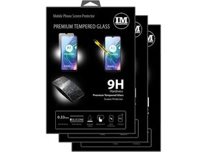 4251810858725 - cofi1453 3X Panzer Schutz Glas 9H Tempered Glass Display Schutz Folie Display Glas Screen Protector kompatibel mit Motorola Moto G10 Power