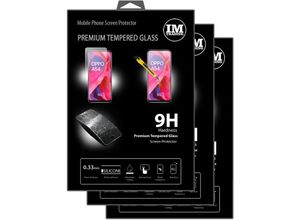 4251810863774 - cofi1453 3X Panzer Schutz Glas 9H Tempered Glass Display Schutz Folie Display Glas Screen Protector kompatibel mit Oppo A54 5G