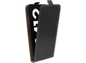 4251810866324 - cofi1453® Flip Case kompatibel mit Samsung Galaxy M12 (M127F) Handy Tasche vertikal aufklappbar Schutzhülle Klapp Hülle Schwarz - Schwarz