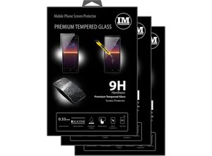 4251810875975 - - cofi1453 3X Panzer Schutz Glas 9H Tempered Glass Display Schutz Folie Display Glas Screen Protector kompatibel mit Sony Xperia 10 iii