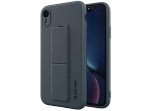 4251810876170 - cofi1453® Kickstand Hülle Bumper aufstellbar kompatibel mit Iphone 7 Silikon Hard Case Schale Zubehör Tasche Schutz mit integriertem Magneten Navy