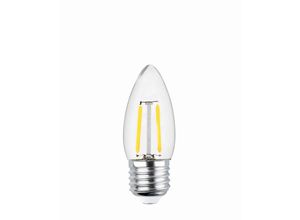 4251810878198 - Forever Light - E27 2W led Filament Kerze Lampe Vintage Glühbirne 250 lm Warmweiß 2700K C35 Klar