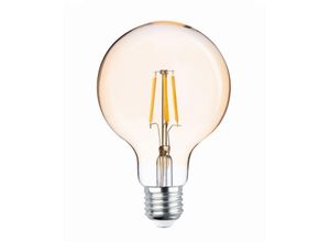 4251810878389 - E27 4W LED Filament Lampe Vintage Glühbirne 400 LM Warmweiß 2200K G95 Gold