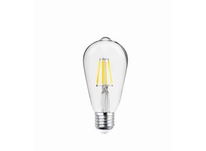 4251810878440 - Forever Light - E27 4W led Filament Lampe Vintage Glühbirne 470 lm Warmweiß 2700K ST64 Klar