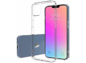 4251810882539 - cofi1453® Silikon Hülle Basic kompatibel mit iPhone 13 Pro Case TPU Soft Handy Cover Schutz Transparent - Transparent