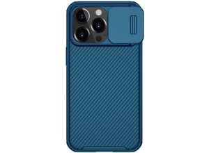 4251810882812 - Nilkin CamShield Case Slim Handyhülle Schutzhülle mit Kameraschutz Kameraabdeckung kompatibel mit iPhone 13 Pro blau