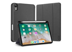 4251810891715 - Domo Hartschale mit Smart Sleep und integrierter Standfunktion Etui Schutz Hülle Tasche Cover kompatibel mit iPad Mini 6 Schwarz