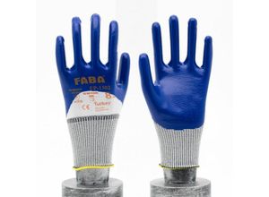 4251810892804 - Cofi 1453 - Faba EP-1302 Nitrilbeschichtete Handschuhe 3   4 Beschichtung Poleyester Strickhandschuhe Arbeitshandschuhe Sicherheits-Handschuhe EN388