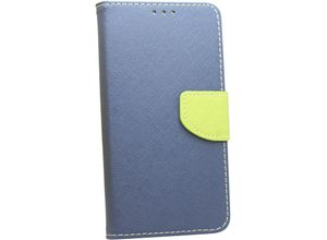 4251810893689 - cofi1453® Buch Tasche Fancy kompatibel mit SAMSUNG GALAXY S21 FE Handy Hülle Etui Brieftasche Schutzhülle mit Standfunktion Kartenfach Blau-Grün