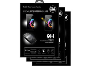 4251810893856 - - cofi1453 3X Panzer Schutz Glas 9H Tempered Glass Display Schutz Folie Display Glas Screen Protector kompatibel mit Motorola Moto Edge 20 Lite