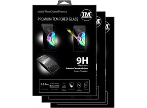 4251810894853 - 3X Panzer Schutz Glas 9H Tempered Glass Display Schutz Folie Display Glas Screen Protector kompatibel mit Motorola Moto Edge 20