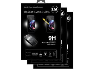 4251810894877 - 3X Panzer Schutz Glas 9H Tempered Glass Display Schutz Folie Display Glas Screen Protector kompatibel mit Motorola Moto Edge 20 Pro