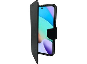 4251810895591 - Buch Tasche Fancy kompatibel mit XIAOMI REDMI 10 Handy Hülle Etui Brieftasche Schutzhülle mit Standfunktion Kartenfach Schwarz - Schwarz