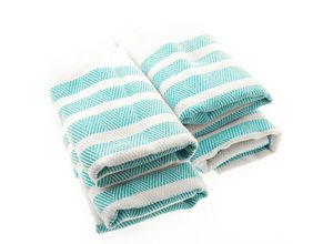 4251810898745 - Cofi 1453 - Turquoise Home 4er Pack Pestemal Küchetuch Handtuch 50x90cm Putztuch Badetuch Rot