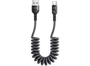 4251810900677 - Mcdodo Omega 2A Typ C USB-Kabel einziehbares Kabel Datensynchronisation Ladekabel Spiralkabel Kfz-Ladekabel kompatibel mit Smartphone bis 18 m