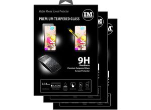 4251810901254 - - cofi1453 3X Panzer Schutz Glas 9H Tempered Glass Display Schutz Folie Display Glas Screen Protector kompatibel mit lg K42