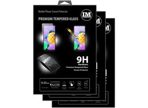 4251810901278 - - cofi1453 3X Panzer Schutz Glas 9H Tempered Glass Display Schutz Folie Display Glas Screen Protector kompatibel mit lg K52