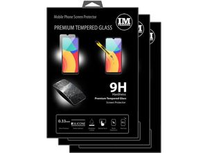 4251810902473 - cofi1453 3X Panzer Schutz Glas 9H Tempered Glass Display Schutz Folie Display Glas Screen Protector kompatibel mit Alcatel 1S ( 2021 )