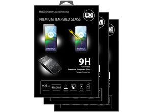 4251810902558 - - cofi1453 3X Panzer Schutz Glas 9H Tempered Glass Display Schutz Folie Display Glas Screen Protector kompatibel mit Motorola Moto G9 Power