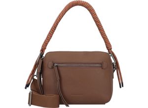 4251817640774 - Schultertasche Leder Reißverschluss für Damen braun