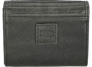 4251817641870 - Brieftasche Leder Druckknopf für Damen grau