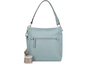 4251817643140 - Henkeltasche Glattleder Reißverschluss für Damen blau