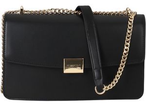 4251817644925 - SEIDENFELT Umhängetasche Kunstleder Schnappverschluss für Damen schwarz