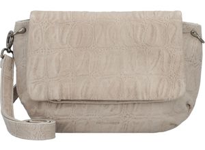 4251817649760 - Umhängetasche Leder Magnetdruckknopf für Damen beige