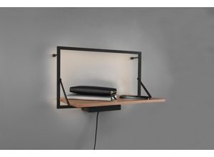 4251820303352 - Deko-Wandregal MIRRORS AND MORE Leonie Regale Gr B H T 50 cm x 30 cm x 30 cm 1 St schwarz Deko-Regale mit integriertem LED Backlight