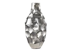 4251854718900 - riess-ambiente Vase ORGANIC ORIENT - 45cm silber Hammerschlag Design